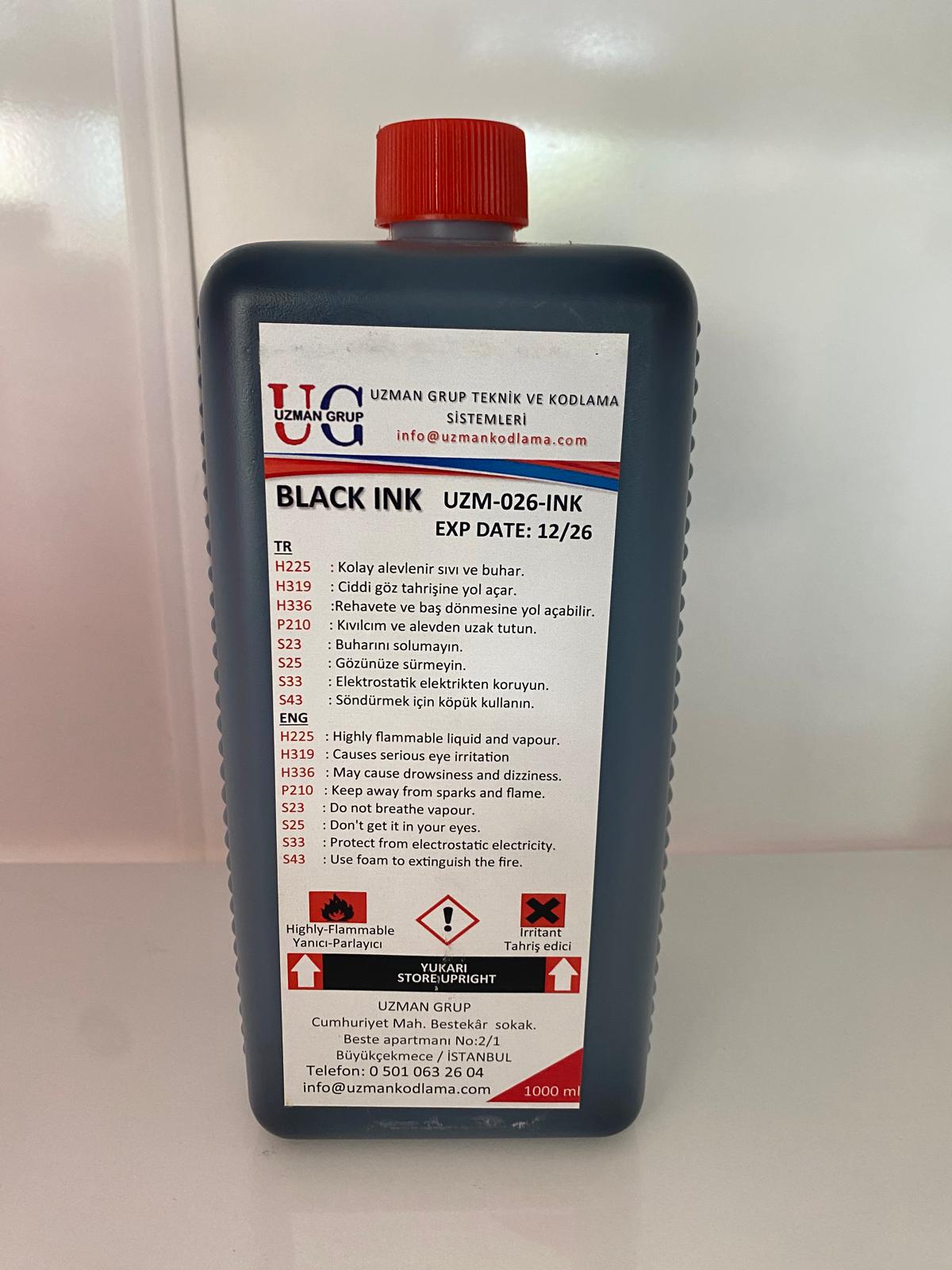 Alphajet siyah mürekkep